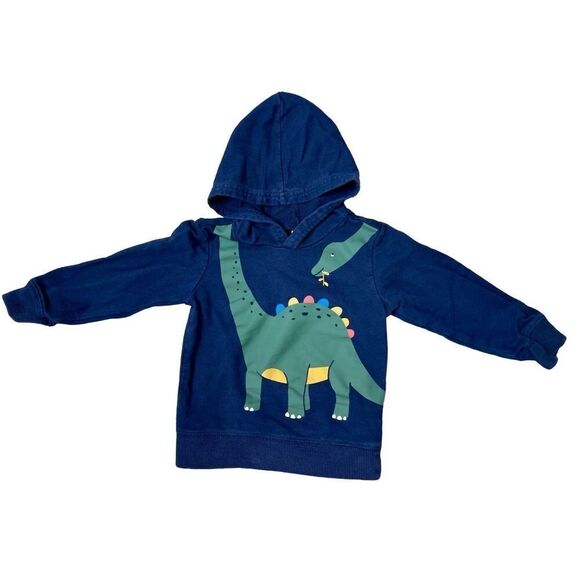 Carter's Hooded Dinosaur Graphic Navy Blue Shirt 2T Whimsigoth Toddler Casual - Picture 1 of 7
